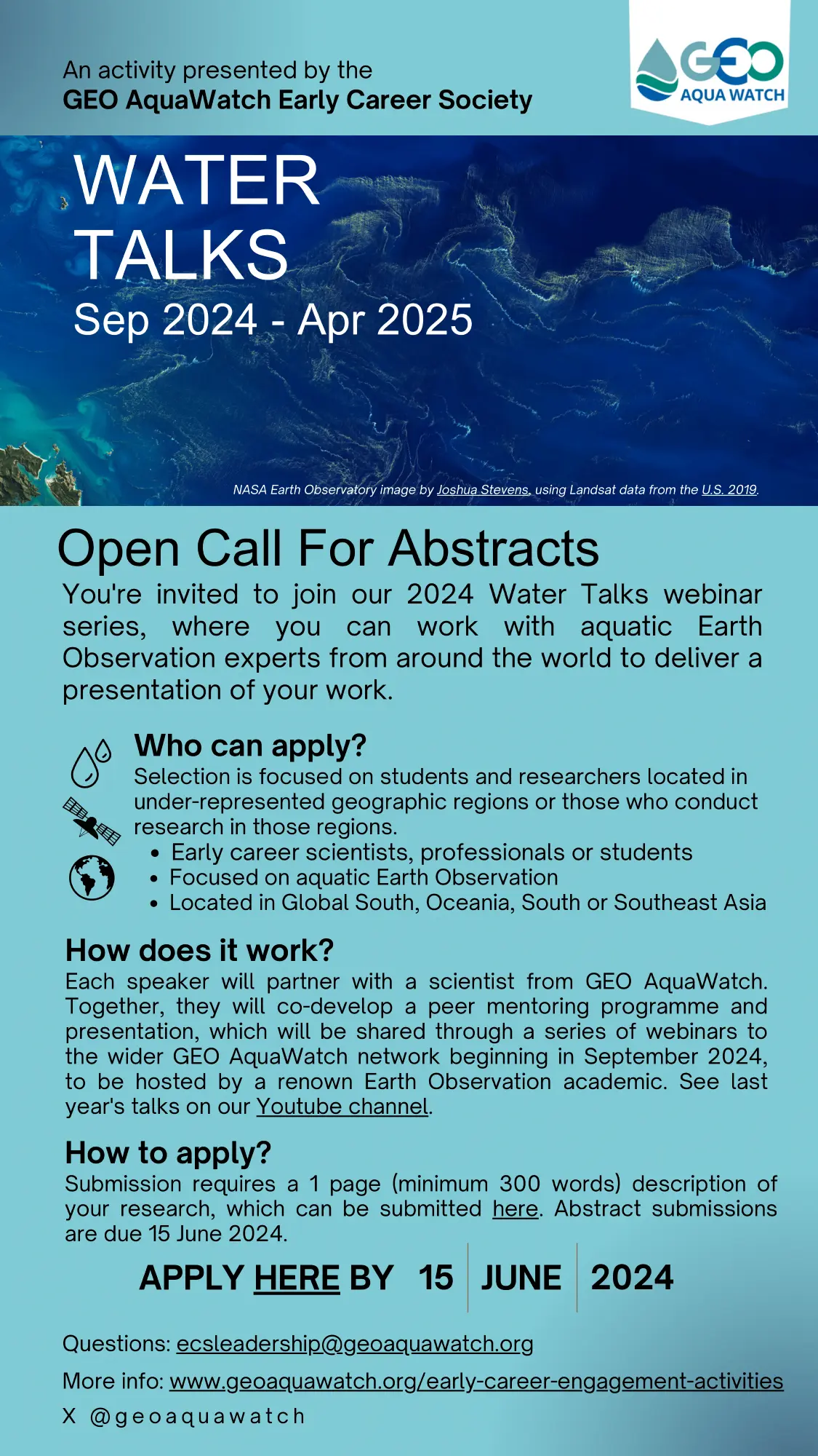 GEO AquaWatch ECS Water Talks 2024