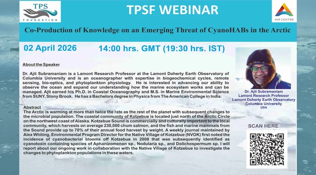 TPSF Webinar | Co-Production of Knowledge on an Emerging Threat of CyanoHABs in the Arctic